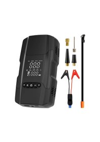 Resim Şarjlı 10.000 Mah Akıllı Dijital Lastik Şişirme Pompası 150 Psı 12v Akü Şarj Takviyeli 1 Adet 