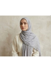 Resim Moodşal Krem Rengi Bambu Kraş Şal Krem 