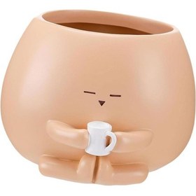 Resim Suntek Saksı Masaüstü Karikatür Kafa Benzersiz Kapalı 