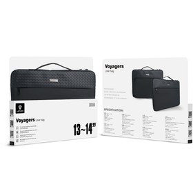 Resim Lenyes LB555 Voyagers Serisi 1200D Su Geçirmez 13-14 inç Laptop Çantası 