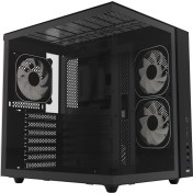 Resim Hawk Gaming Hc510 650w 80+ Bronze Argb Akvaryum Atx Mid Tower Siyah Gaming Kasa 