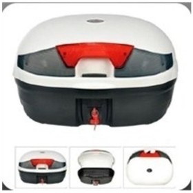 Resim 3D Arwic 46 Lt Motosiklet Çanta Beyaz 