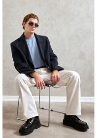 Resim Hyman Erkek Oversize Blazer Ceket Lacivert 
