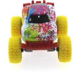 Resim Die Cast Batik Desenli Sarı Teker Araba 