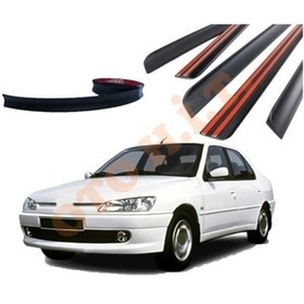 Resim Peugeot 306 Sedan Uyumlu Bagaj Üstü Spoiler Mat Siyah 