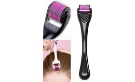Resim MiraLive 540 Iğneli Derma Roller 1mm Titanyum Uçlu Saç Kaş Serum Kullanımına Uygun 