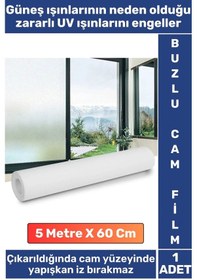 Resim Premium İz Bırakmaz İç Göstermez Gizlilik Ofis Salon Banyo Uv Koruyucu Buzlu Cam Film 5metre X 60 Cm 