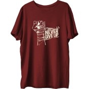 Resim Top Glory Ngu Baskılı Penye Boks Sporcu T-Shirt 