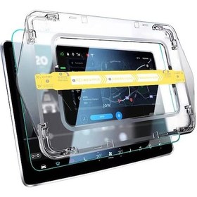 Resim Kilifone - Tesla Model Y - Araç Multimedya Ar Oleofobik Uygulama Aparatlı Premium Temperli Cam Ekran Koruyucu 