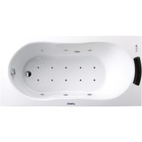 Resim Renkli Düz Küvet | Jakuzi | Caddebostan | Sanacryl - 75x180 / Siyah/Beyaz / 1 Kişilik 