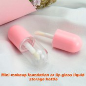 Resim 3 adet Sevimli Mini Fondöten ve Esans Şişeleri Fırça ile - 5ml/0.169oz Sızdırmaz Şeffaf Ruj Seyahat Dağıtıcısı Sıvı Makyaj için, Seyahatler için Taşınabilir Kozmetik Konteyneri, Seyahat Kozmetik Depolama | Sevimli Kozmetik Tasarımı | Sızdırmaz Tasarım 