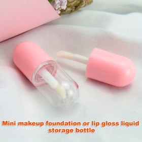 Resim 3 adet Sevimli Mini Fondöten ve Esans Şişeleri Fırça ile - 5ml/0.169oz Sızdırmaz Şeffaf Ruj Seyahat Dağıtıcısı Sıvı Makyaj için, Seyahatler için Taşınabilir Kozmetik Konteyneri, Seyahat Kozmetik Depolama | Sevimli Kozmetik Tasarımı | Sızdırmaz Tasarım 