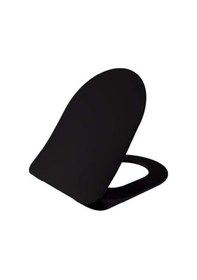 Resim Fe322 Free Rim-off Kanalsız Asma Klozet Siyah Mat Ve Yavaş Kapanan Kapak Siyah 