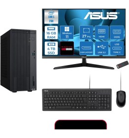 Resim Asus Expertcenter P500MV Intel® Core™ Ultra 5 210H 4.8ghz Aı 16GB Ddr5 4tb SSD 27" 120Hz 4GB/RX550 WIN11HOME Mini Tower Masaüstü Bilgisayar E52108512B0D21H05+ZETTAUSBBELLEK 