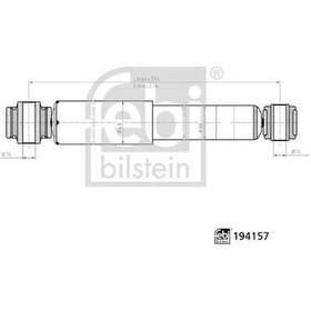 Resim Febi Bilstein 194157 Havalı Süspansiyon Amortisörü Arka Gazlı Mercedes Vito W639 03 6393260800 