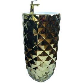 Resim Pure Crystal Gold Kolon Lavabo Bb-921 