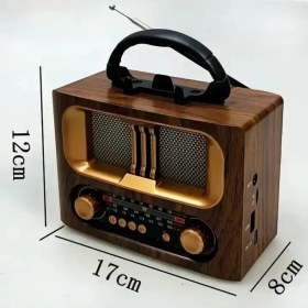 Resim Teknocep Meıer M-1931 Bluetooth Ahşap Görünümlü Nostalji Radyo – Am/Fm, Usb, Sd Kart, Şarjlı 