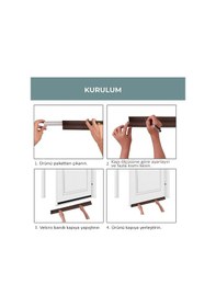 Resim Kapı Altı Rüzgar Önleyici Isı Yalıtım Süngeri Eşik Altlığı Stoper Rüzgarlık Toz Soğuk Sünger Çelik Kapı Tek Taraflı 90 Cm 