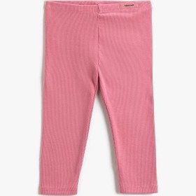 Resim Kız Bebek Fitilli Basic Tayt Etiket Detaylı Beli Lastikli 