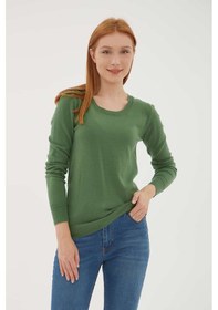 Resim Fashion Friends Bayan Kazak 24k0779k1 Yeşil Yeşil 