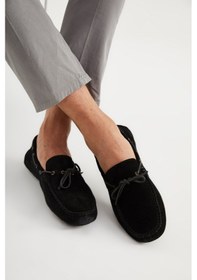 Resim Sıyah Oxford Klasik Erkek Giuseppe Mengoni Mo-7810-7574 Gıuseppe Mengonı Siyah Süet Null Siyah 