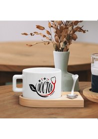 Resim Bk Gift Kişiye Özel İsimli Doktor Tasarımlı-2, Ahşap Altlıklı Seramik Fincan, Meslek Hediyesi, Yeni İş Hediyesi Kobitmeyen137931 Bk Gift 