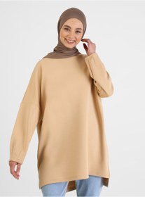 Resim TUVA Viskon Jersey Hazır Türban - Koyu Vizon - 