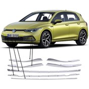 Resim Point Vw Golf 8 Ön Tampon Alt Çıta Nikelajı 2020 Sonrası 7 Prç P.çelik Uyumlu 