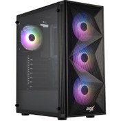 Resim Gamx Dynamic 4x12 RGB 600W 80+ Bronz Temperli Cam Mesh Panel Kasa 