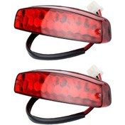 Resim Shineyee 2x Atv 12 V 3 T Fren Stop Lambası Lisans Arka Lambası Kırmızı Atv Off Road Motosiklet Sinyal 