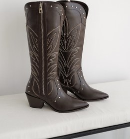 Resim Meral Özgenç Nakışlı Western Çizme 