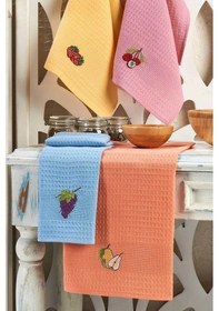 Resim 6 Parça Mutfak Kurulama Bezi 30 X 50 Cm Fruit Renkli 