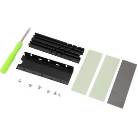 Resim Konesam M.2 2280 Ssd Soğutucu, Çift Taraflı Isı Dağıtımı, 3 Isıiletken Silikon Yastık, Alüminyum Alaşımlı, Pc/ps5 İçin Nvme/sata Uyumlu Soğutucu 