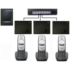 Resim Fortel Z308 3 Harici 3 Dahili Bazlı Gigaset A 415 Kablosuz Telefon Santrali 
