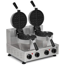 Resim Wfl12.e22 Zamanlayıcılı Amerikan Çiftli Waffle Makinesi, Elektrikli 