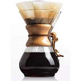 Resim artizanmutfak V60 Borosilikat Cam Chemex/Filtre Kahve Demleme Ekipmanı 400 ml (CK-40) 