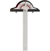 Resim Lemestar Çok Amaçlı Metal Cetvel - 10/15/20 İnç Hassas Açı Ölçer 1mm Doğruluk 