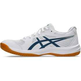 Resim Asics Upcourt 6 Unisex Voleybol Ayakkabısı 1071A104-100 Beyaz 