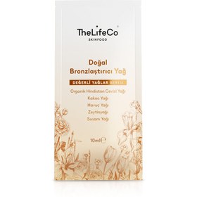 Resim Thelifeco skinfood değerli yağlar serisi doğal bronzlaştırıcı yağ 10ml şase 