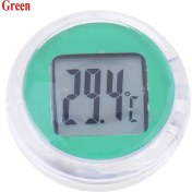 Resim Xifu Shop C Yeşil Stil Suya Dayanıklı Dijital Motosiklet Termometresi Yeni Iç Mekan Yapıştırma Tipi Aletler Motor Montaj Evrensel Sıcaklık Ölçer (Yurt Dışından) 