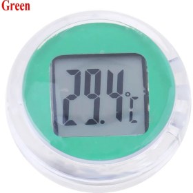 Resim Xifu Shop C Yeşil Stil Suya Dayanıklı Dijital Motosiklet Termometresi Yeni Iç Mekan Yapıştırma Tipi Aletler Motor Montaj Evrensel Sıcaklık Ölçer (Yurt Dışından) 