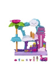 Resim Polly Pocket Flamingo Araba Su Eğlencesi Seti HHJ05 