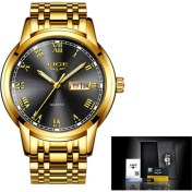 Resim Hanyang Altın Siyah S 2022 Lıge Üst Marka Lüks Erkek Saati Su Geçirmez Tarih Saat Erkek Spor Saatler Erkekler Kuvars Rahat Bilek Izle Relogio Masculino (Yurt Dışından) 