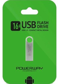 Resim Powerway 16gb Usb Bellek - Metal 16 Gb Flash Bellek 