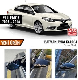 Resim Renault Fluence Uyumlu (2009-2016) Batman Yarasa Ayna Kapağı (Piano Black) 