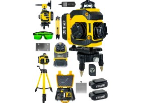 Resim Steiner 16 Köşe Çift Akülü Yeşil Çizgi Lazer Hizalama 360° Dijital Otomatik Hizalama + Tripod 