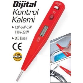 Resim Skygo Profesyonel Dijital Kontrol Kalemi Tornavida Voltaj Ölçer 