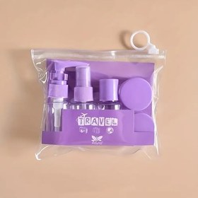 Resim Microcase Doldurulabilir Kaplar Seyahat Banyo Seti 6 Parça - AL5110 (MOR) 