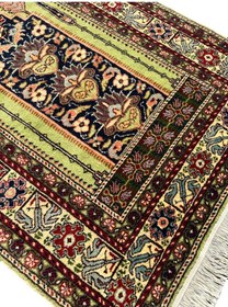 Resim Burak Halı El Dokuma Sıfır Bünyan Seccade 88x140 Yeşil Kök Boya Namazlık 