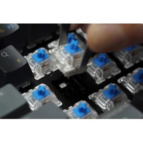 Resim Leaven K550 Kablolu Rgb Mekanik Klavye - 87 Tuşlu, Işıklı, Ergonomik Tasarım, 150CM Kablo, Bilgisayar Pc Için, Siyah-Beyaz, Mavi Switch 